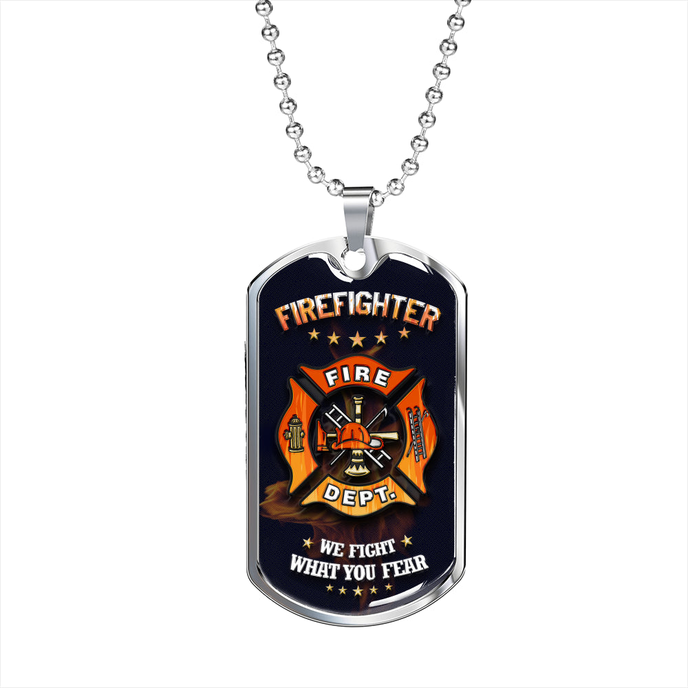 Sample Dog Tag - Firefighter