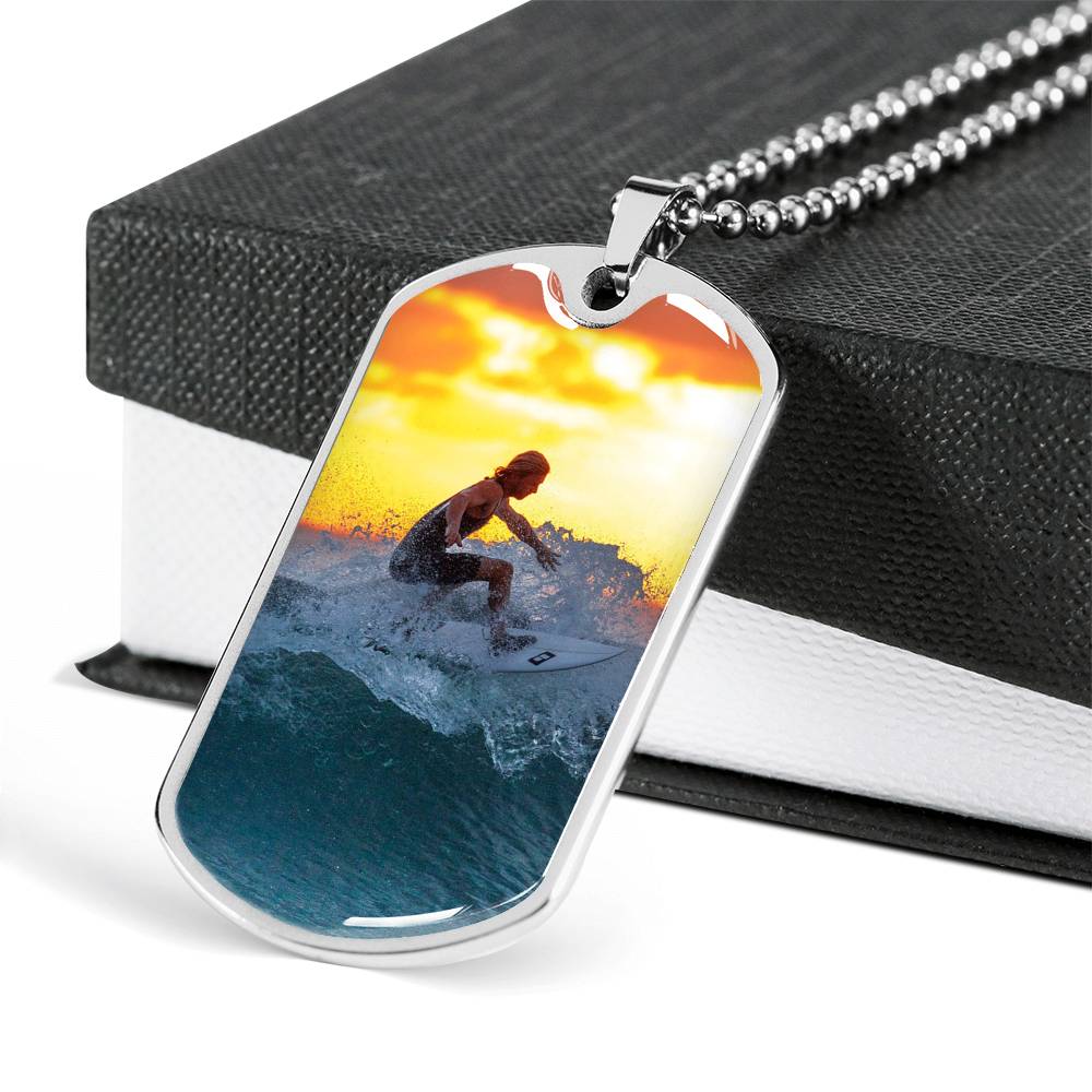 Sample Dog Tag - Surf Photo