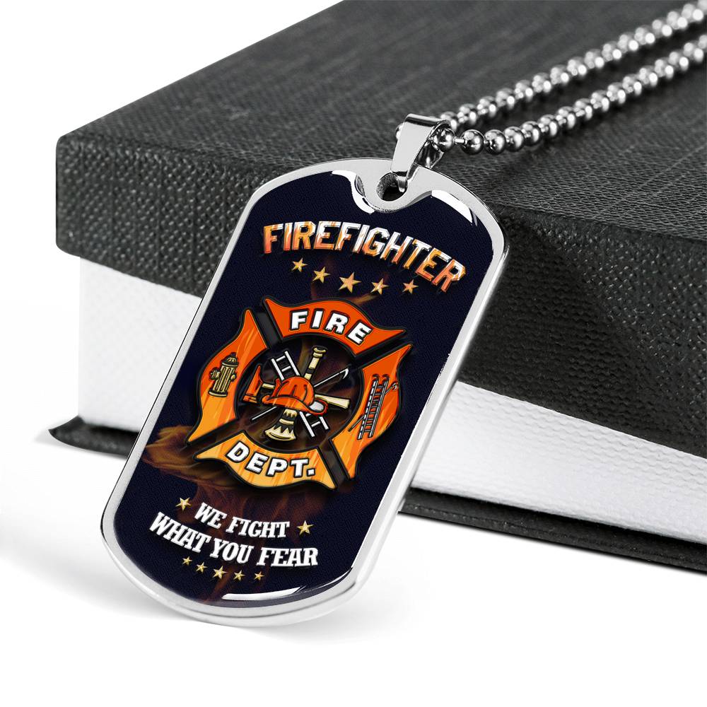 Sample Dog Tag - Firefighter