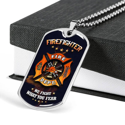 Sample Dog Tag - Firefighter