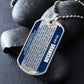 Carlos to Alan -- To My Grandson Dog Tag
