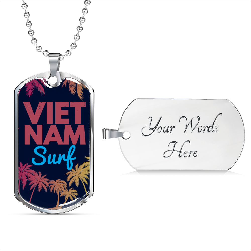 Sample Dog Tag - Vietnam Surf