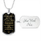 Sample Dog Tag - To My Love