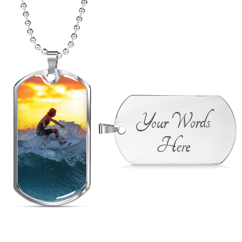 Sample Dog Tag - Surf Photo