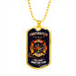 Sample Dog Tag - Firefighter