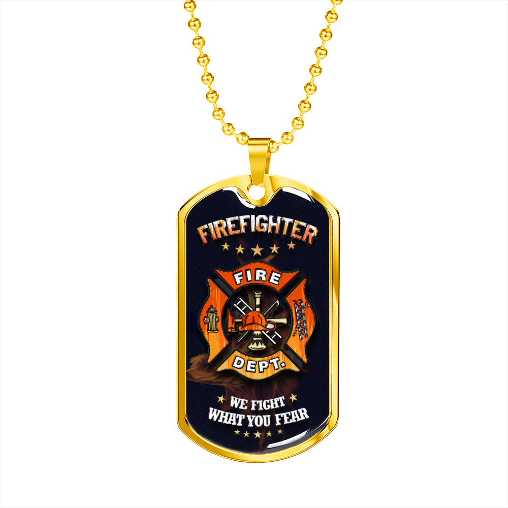 Sample Dog Tag - Firefighter