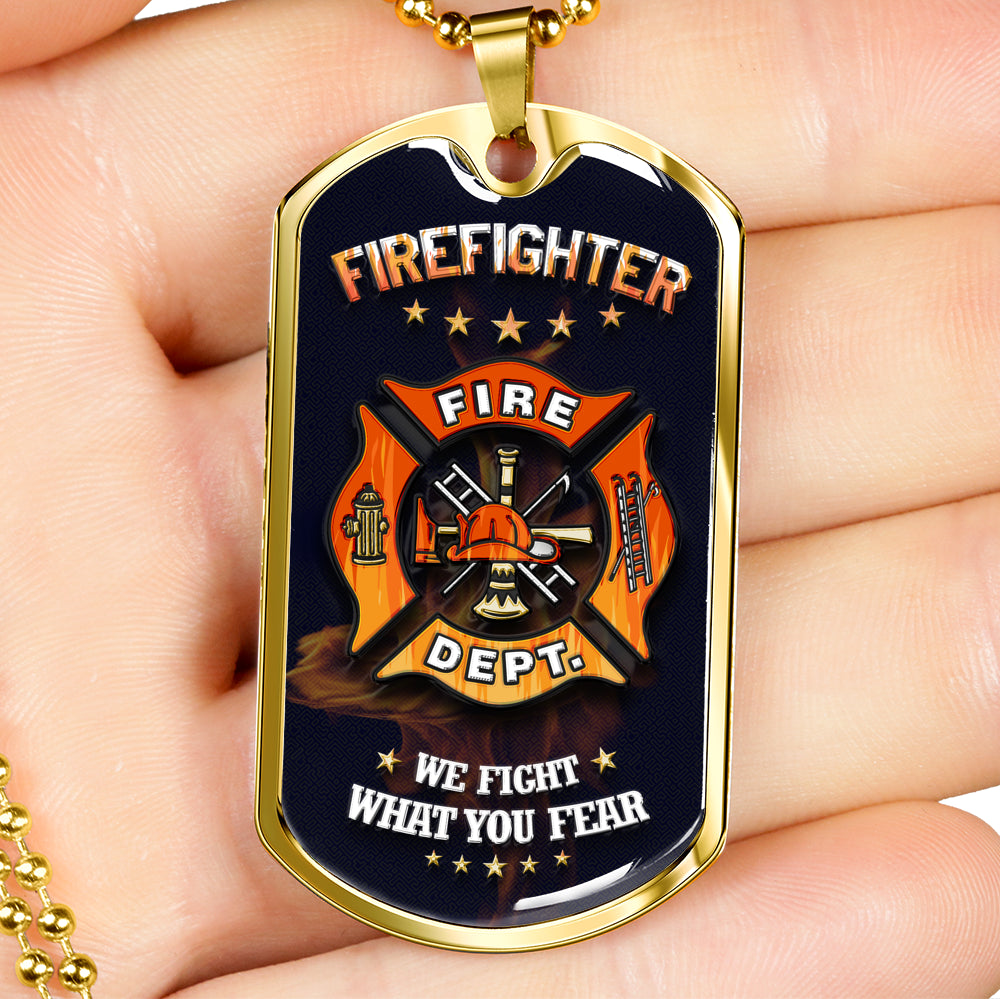 Sample Dog Tag - Firefighter