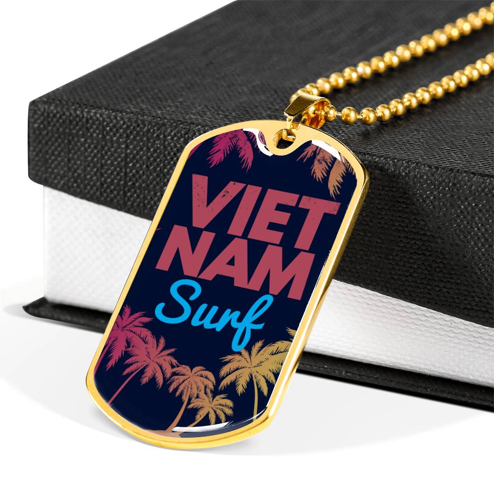 Sample Dog Tag - Vietnam Surf