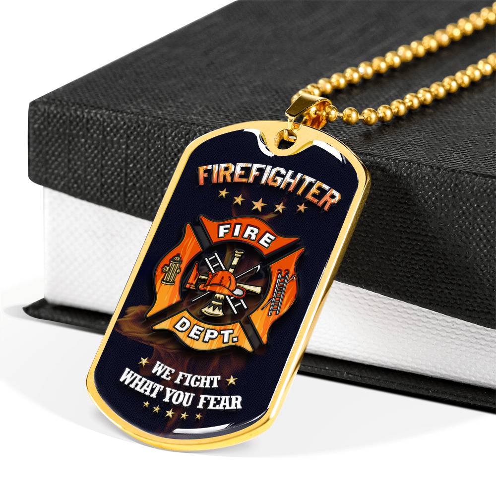 Sample Dog Tag - Firefighter
