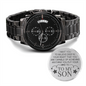 Krste Black Chronograph Watch - SO-5446147