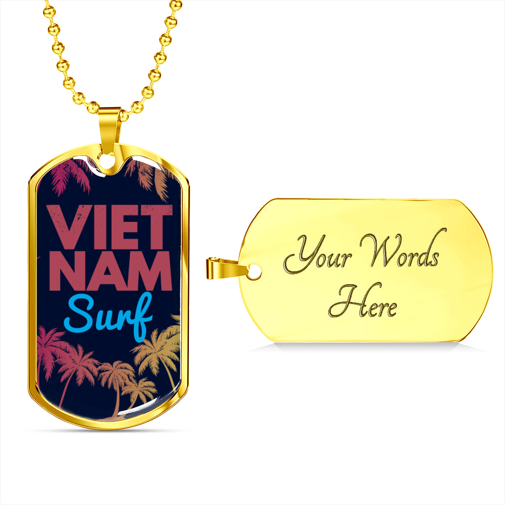 Sample Dog Tag - Vietnam Surf