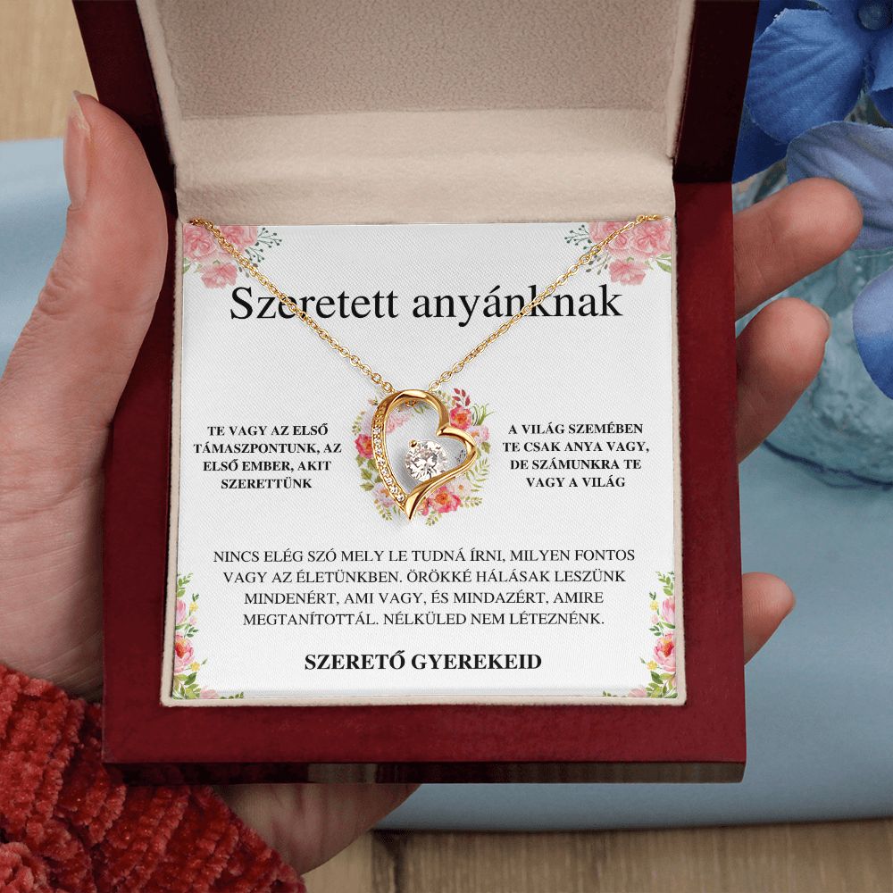 Nicola to Fanni Örök szerelem nyaklánc - Szeretett anyánknak - Szerető gyerekeid
