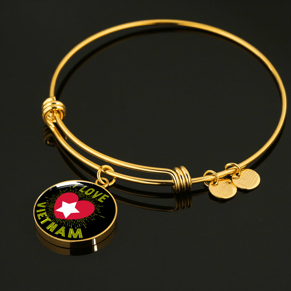 Sample Circle Bangle - I Love Vietnam