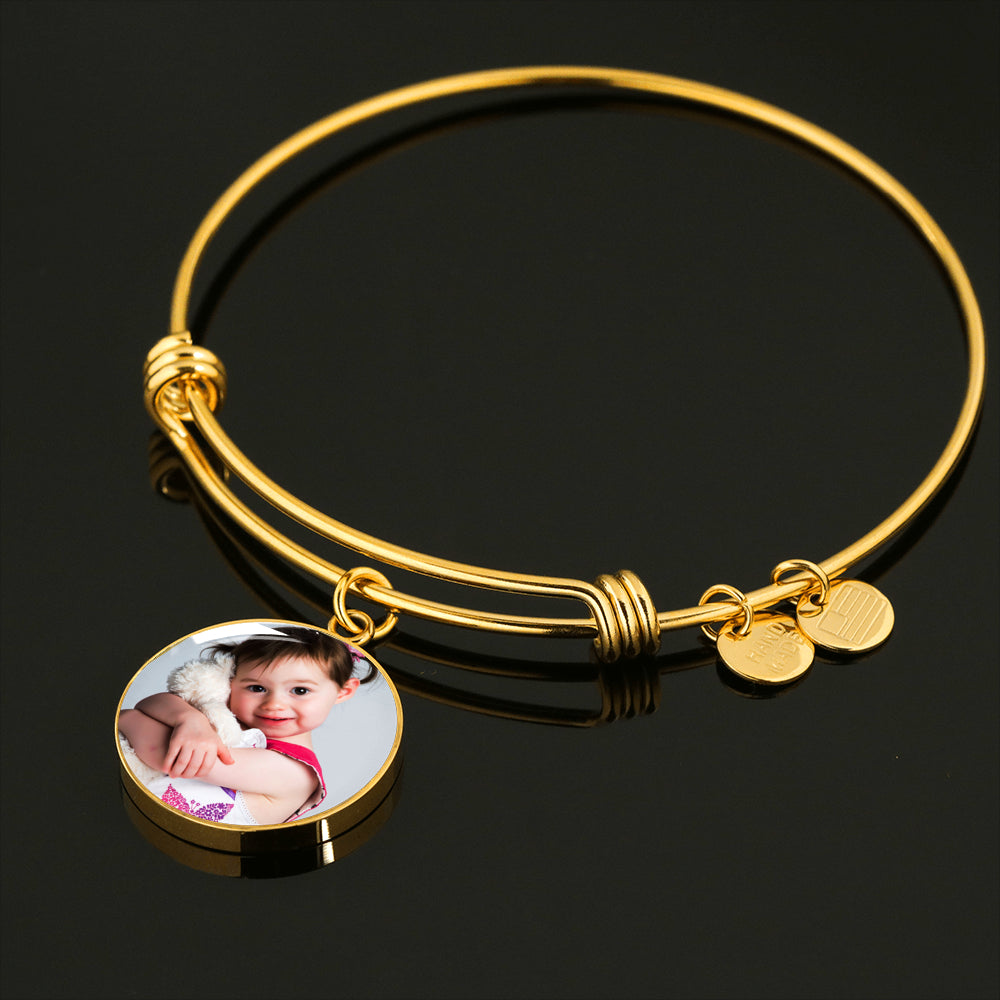 Sample Circle Bangle - Little Girl Photo