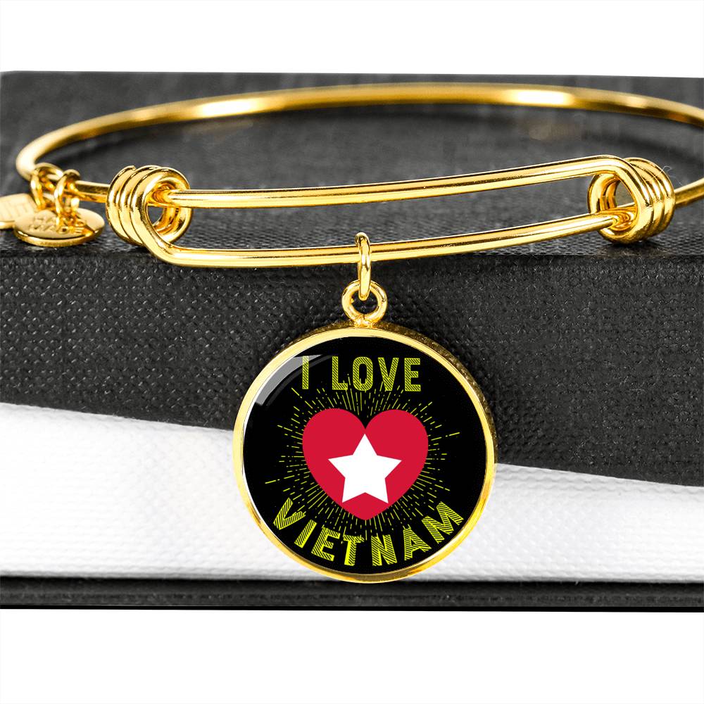 Sample Circle Bangle - I Love Vietnam