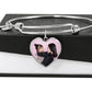 Sample Heart Bangle - Mom & Daughter