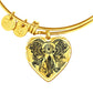 Sample Heart Bangle - Transparent Elephant
