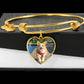 Sample Heart Bangle - Dog Photo