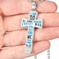 Sample Cross Necklace - Transparent All Things Through Christ