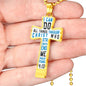 Sample Cross Necklace - Transparent All Things Through Christ