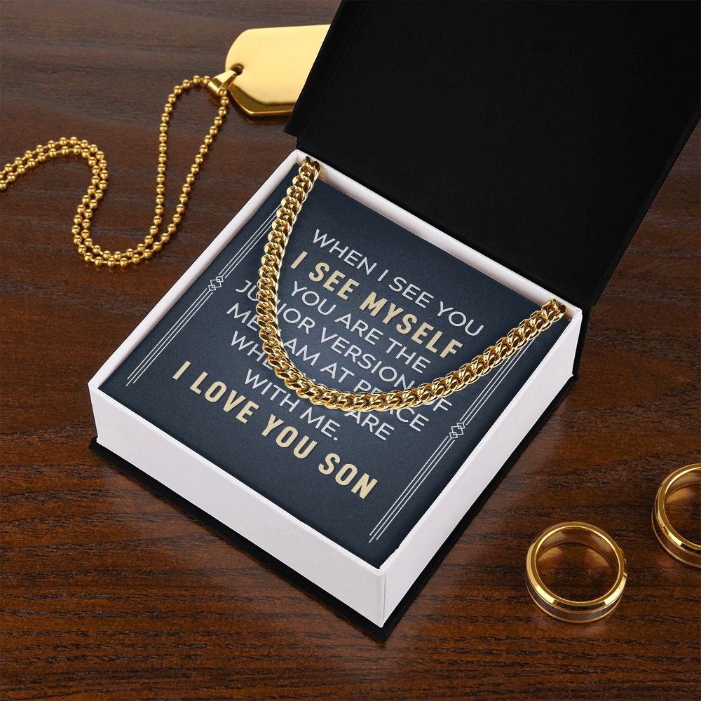 Carlos Silver Cuban Link Chain 110