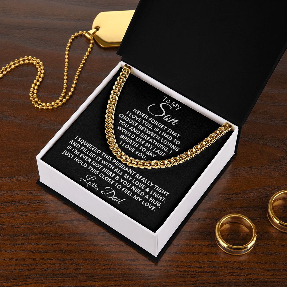 UCG Sample Zafi to Alan Cuban Link Silver Luxury Box