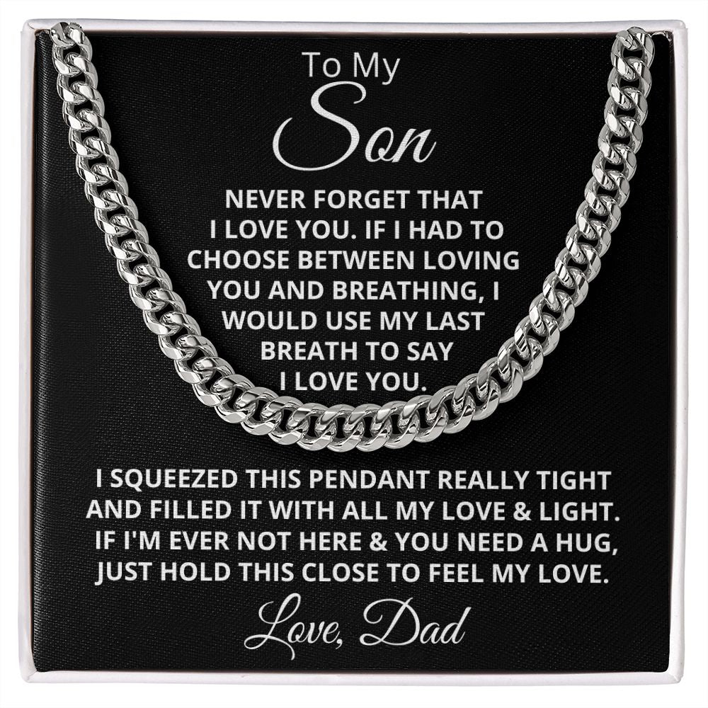 UCG Sample Zafi to Alan Cuban Link Silver Luxury Box