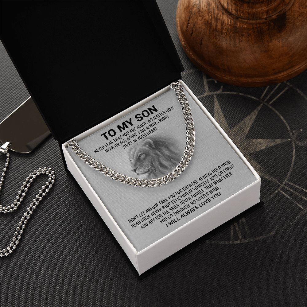 Carlos to Brittany Gredler  Silver Cuban Link Chain