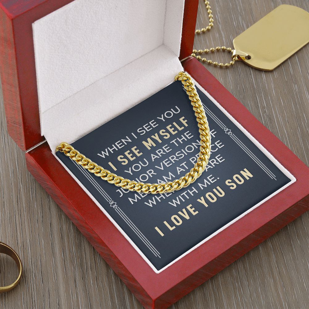 Carlos Silver Cuban Link Chain 110