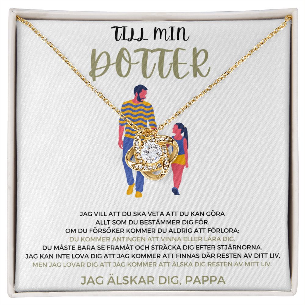 Nicolas to Benjamin Halsband kärleksknut - Till min dotter - med kärlek, pappa