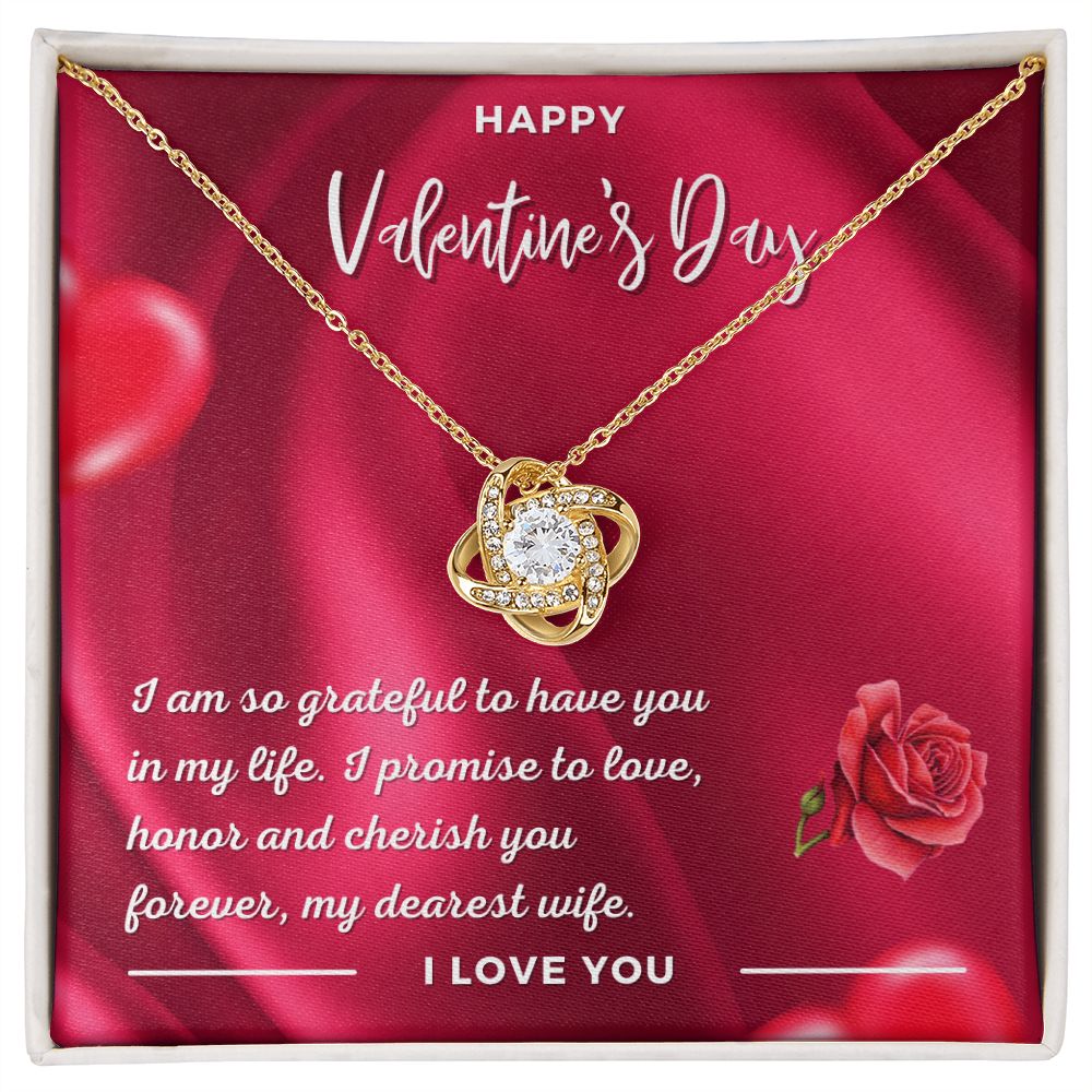 Carlos to Brittany Gredler Love Knot Necklace Silver