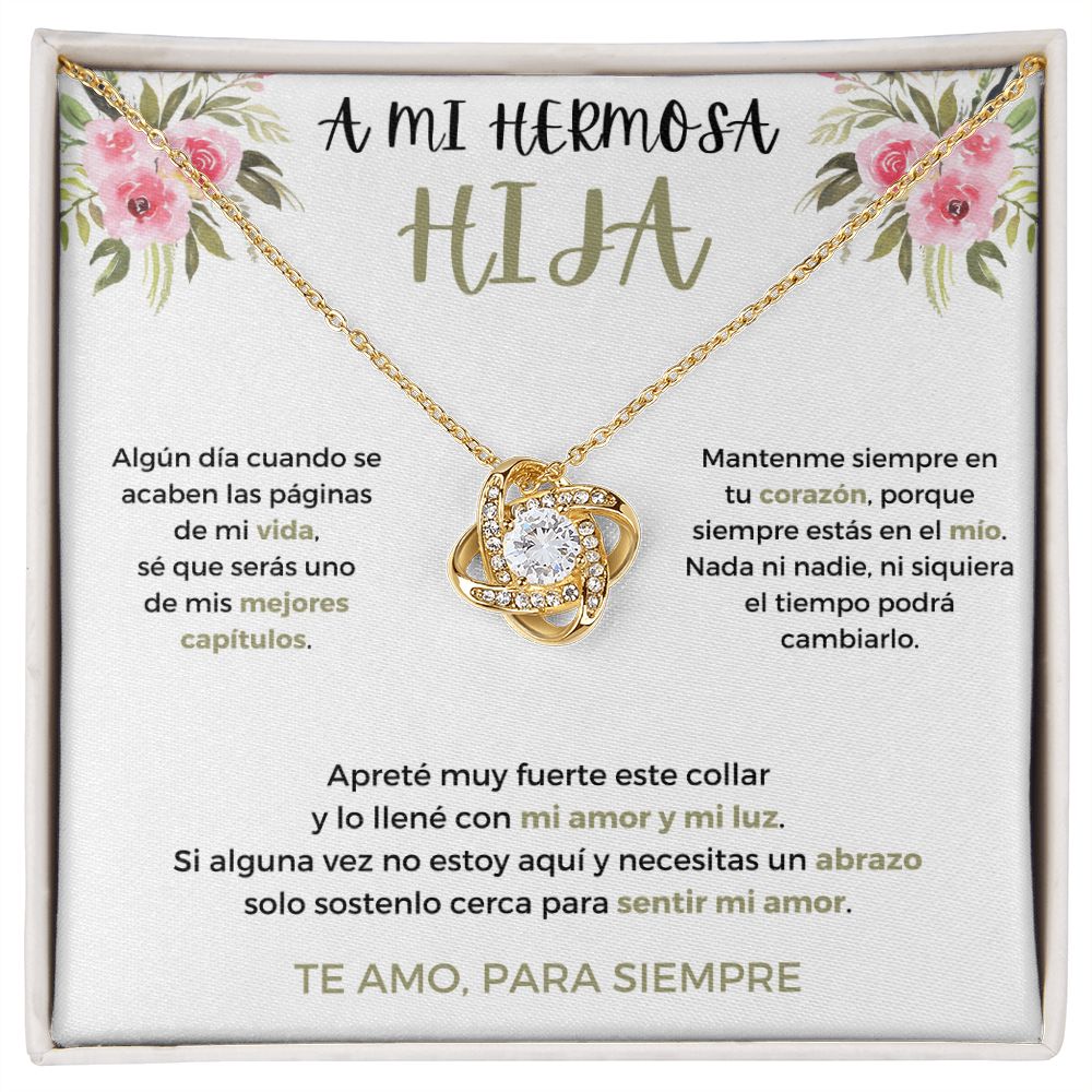 Nicolas - Alberto Collar Nudo de Amor - A mi hermosa hija - Te amo, para siempre