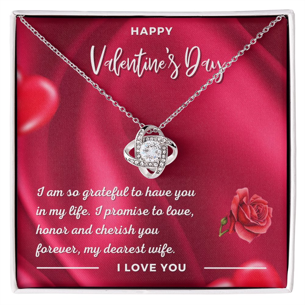 Carlos to Brittany Gredler Love Knot Necklace Silver