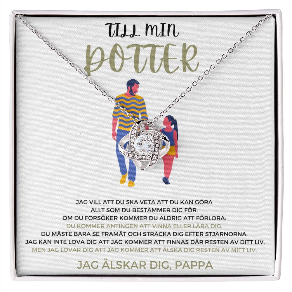 Nicolas to Benjamin Halsband kärleksknut - Till min dotter - med kärlek, pappa