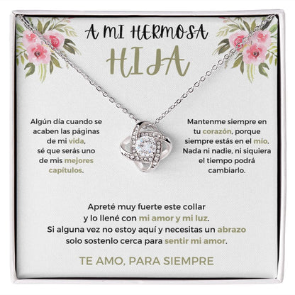 Nicolas - Alberto Collar Nudo de Amor - A mi hermosa hija - Te amo, para siempre