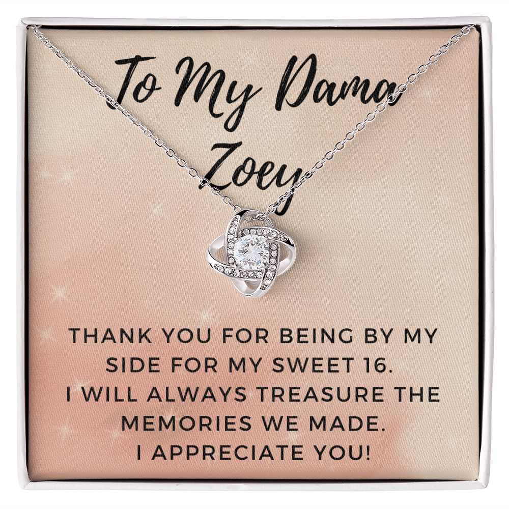 Robyn to Gil Love Knot White Gold