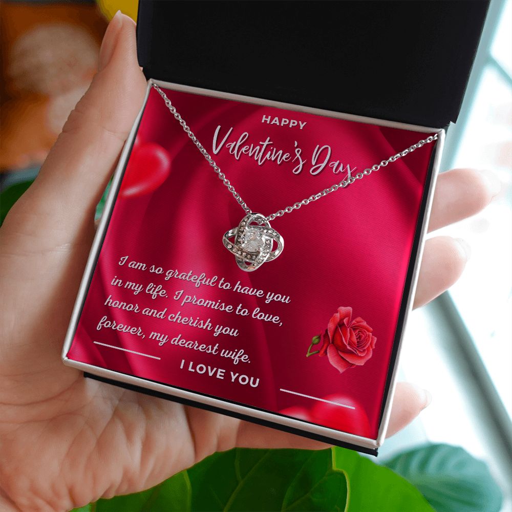 Carlos to Brittany Gredler Love Knot Necklace Silver