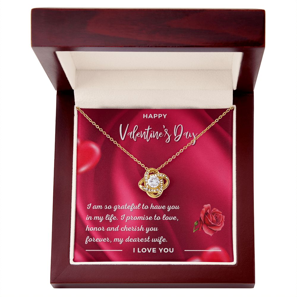 Carlos to Brittany Gredler Love Knot Necklace Silver