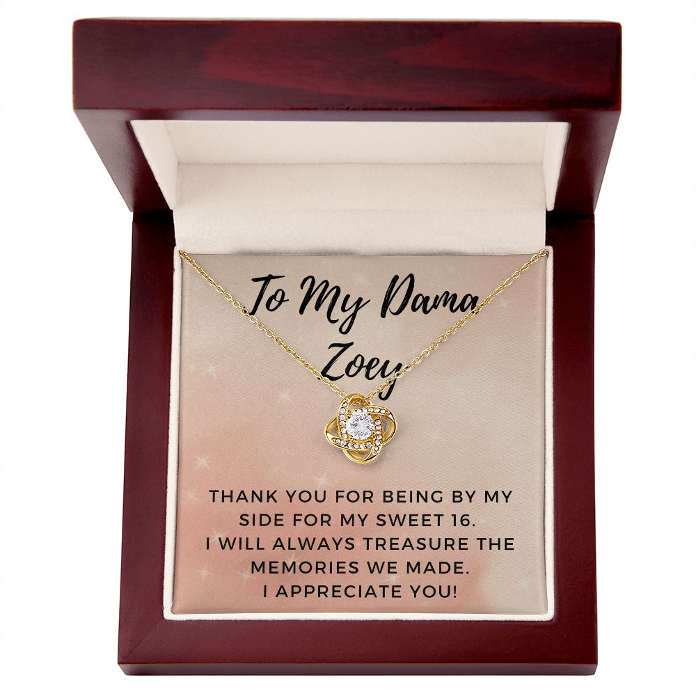 Robyn to Gil Love Knot White Gold