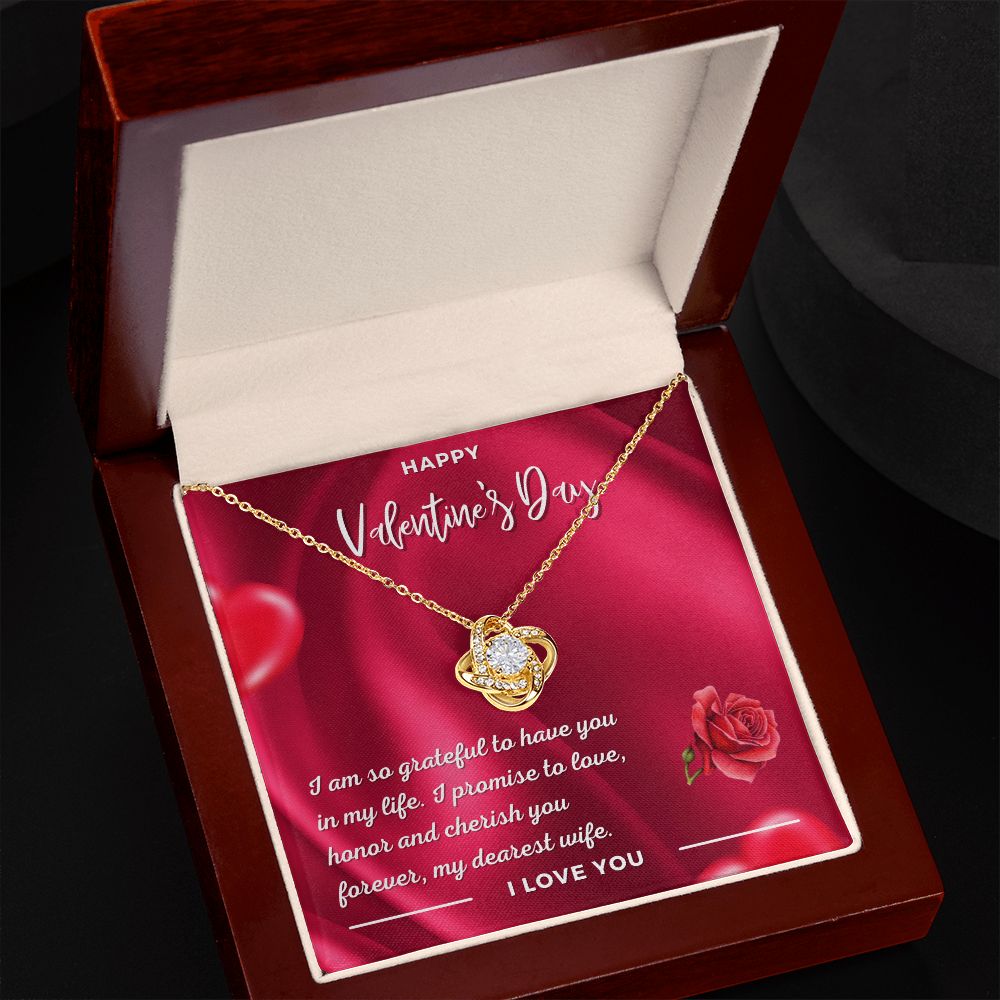 Carlos to Brittany Gredler Love Knot Necklace Silver