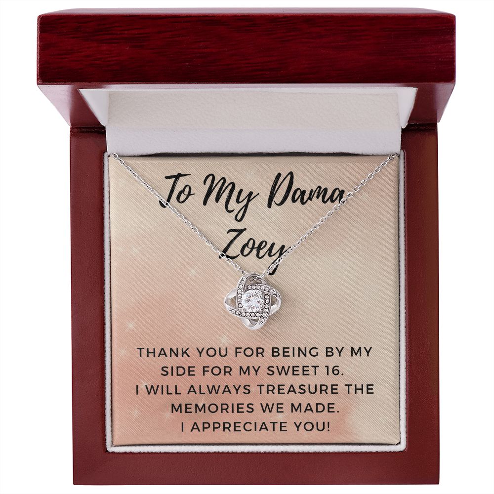 Robyn to Gil Love Knot White Gold