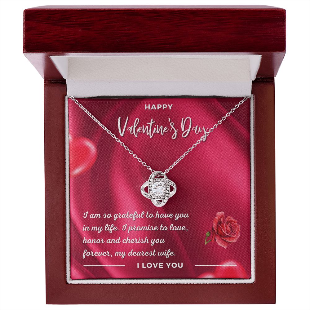 Carlos to Brittany Gredler Love Knot Necklace Silver