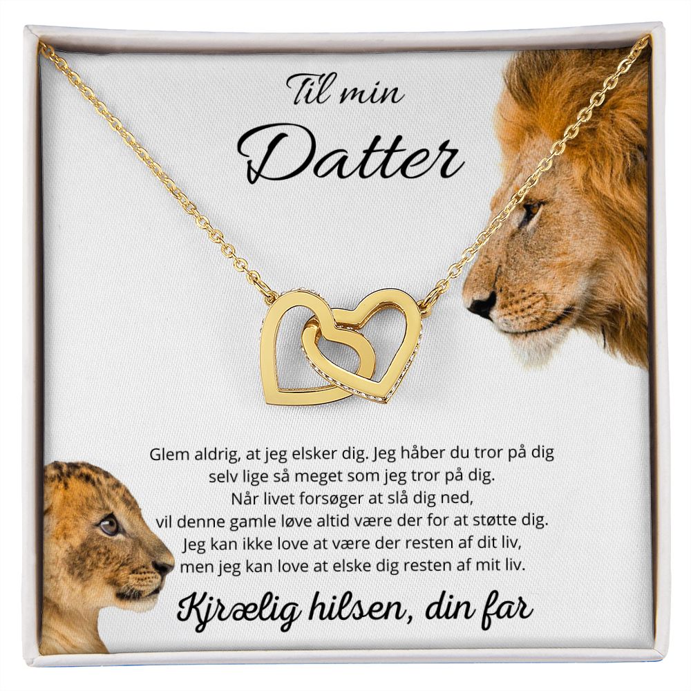 Christoffer Lunøe - Fusionel Kærlighed" halskæde - Til min datter - Kærlig hilsen, din far