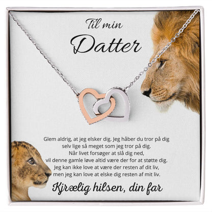 Christoffer Lunøe - Fusionel Kærlighed" halskæde - Til min datter - Kærlig hilsen, din far