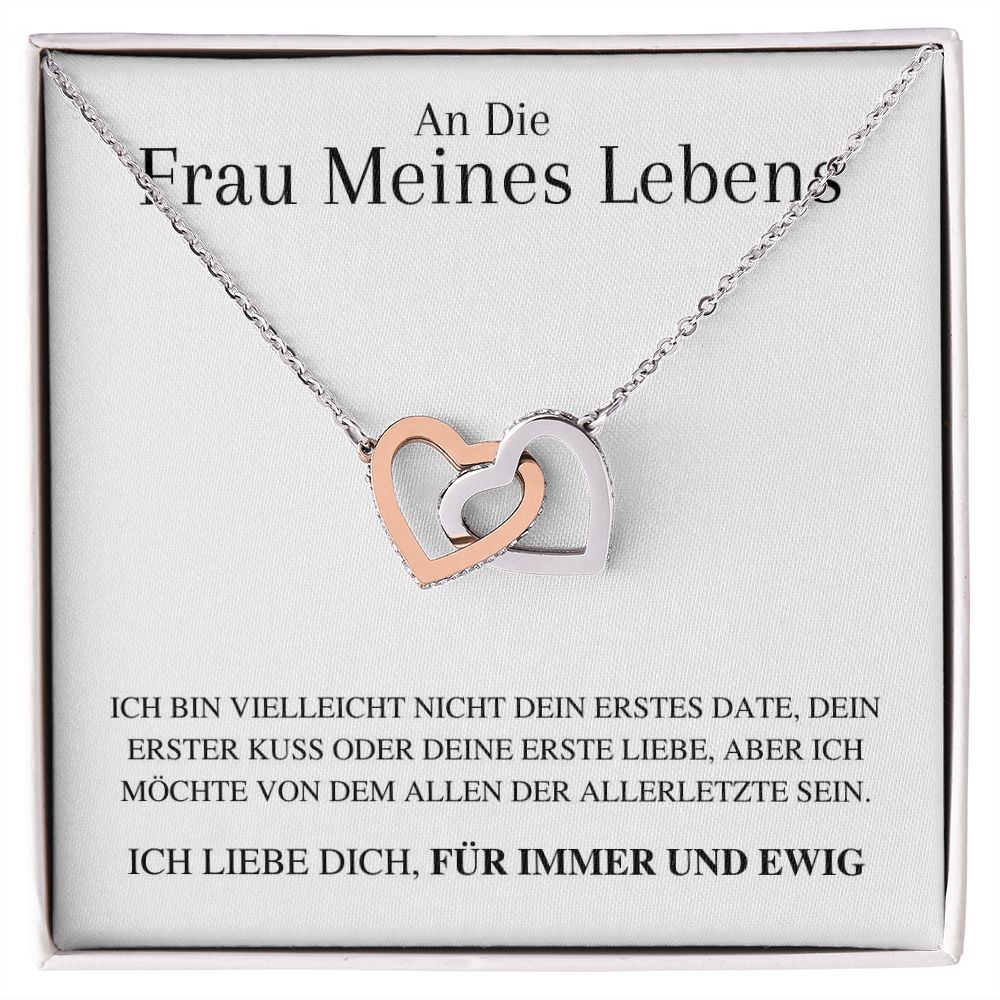 Nicolas to Sabrina Interlocking Hearts Necklace An Die Frau Meines Lebens