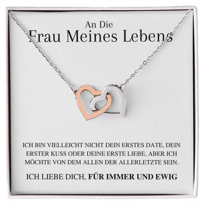 Nicolas to Sabrina Interlocking Hearts Necklace An Die Frau Meines Lebens
