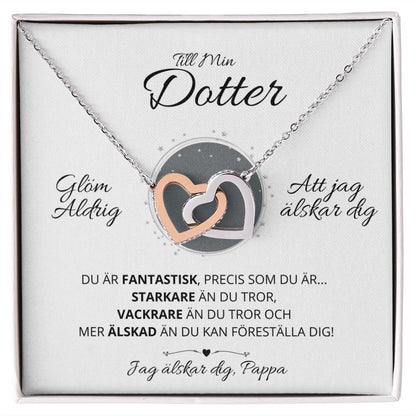 Nicola - Sebila Halsband med hjärta - Till Min Dotter - Pappa