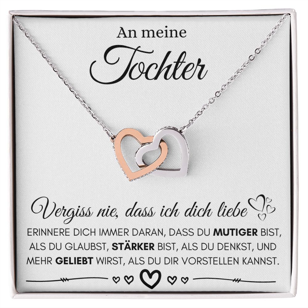 Zafi To Alan Devis for UGC video Interlocking Hearts Necklace Silver