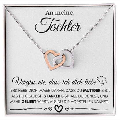 Zafi To Alan Devis for UGC video Interlocking Hearts Necklace Silver