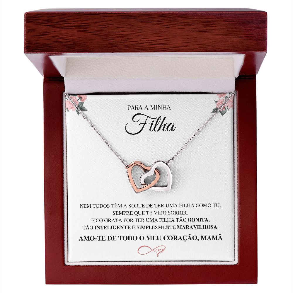 Nicola to Diana Pires Interlocking Hearts Necklace